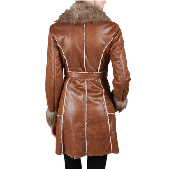 ๐ Anthropologie Ryu Camel Tie Knot Coat - Picture 2 of 4